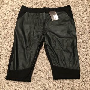 Sparkle & Fade Faux Leather Skinny Pants Size 4